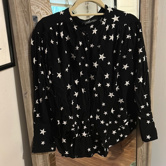 Zara Tops - Zara Star Button Down Blouse